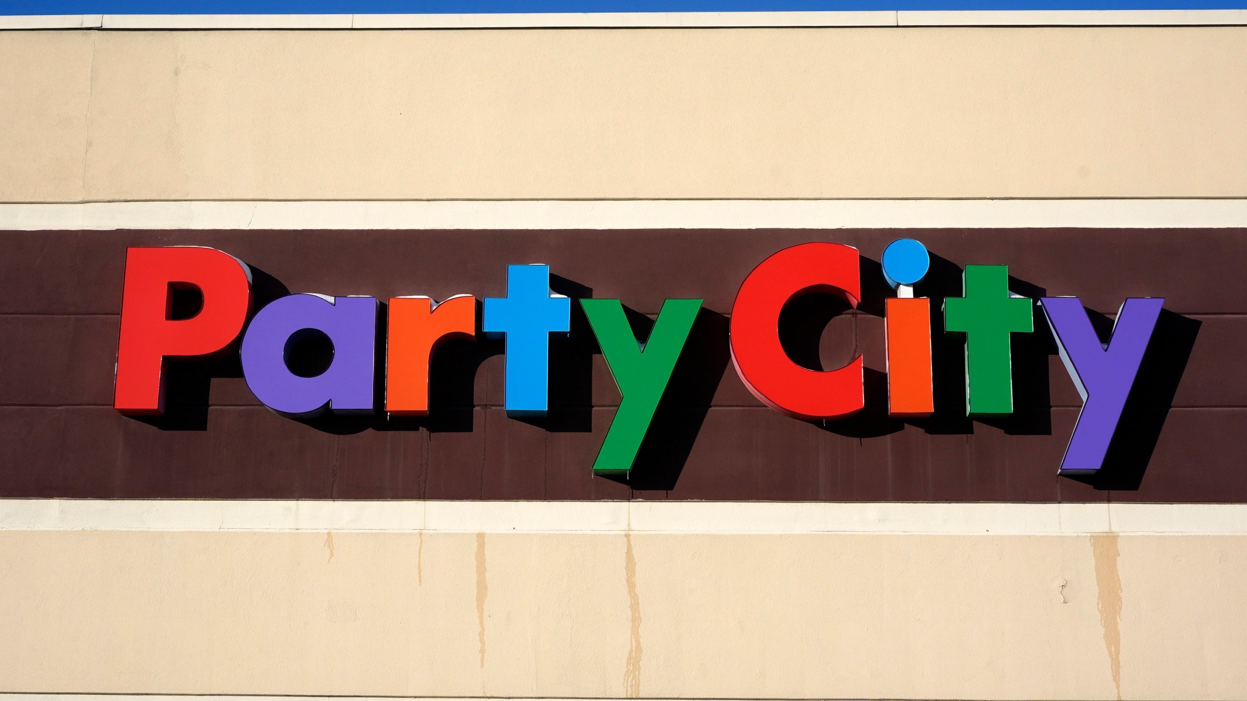 FILE - This is the sign on the front of a Party City store in Orchard Park, NY., on Dec. 22, 2024. (AP Photo/Gene J. Puskar, file)