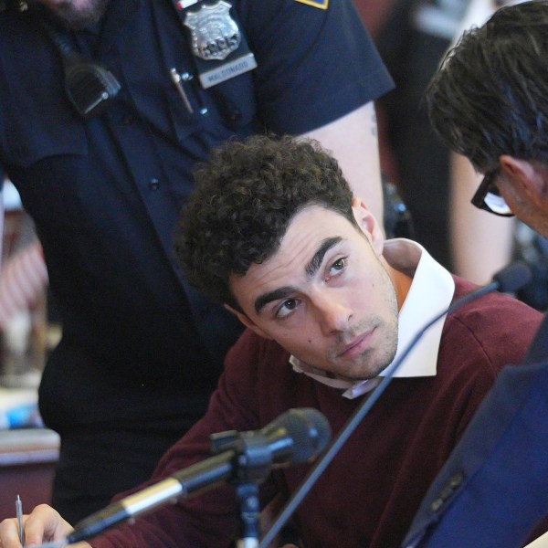 Luigi Mangione appears in Manhattan Criminal court for his arraignment on state murder and terror charges in the killing of UnitedHealthcare CEO Brian Thompson, Monday, Dec. 23, 2024, in New York. (Curtis Means/Pool Photo via AP)