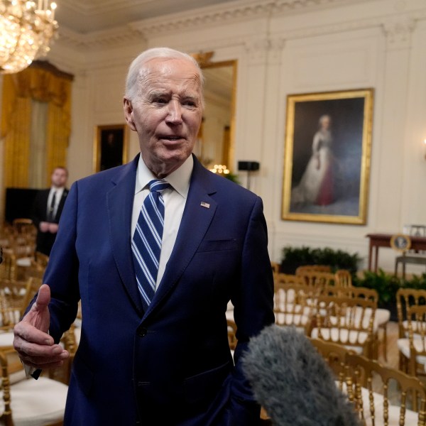 President Joe Biden speaks with reporters after signing the Social Security Fairness Act in the East Room of the White House, Sunday, Jan. 5, 2025, in Washington. (AP Photo/Manuel Balce Ceneta)