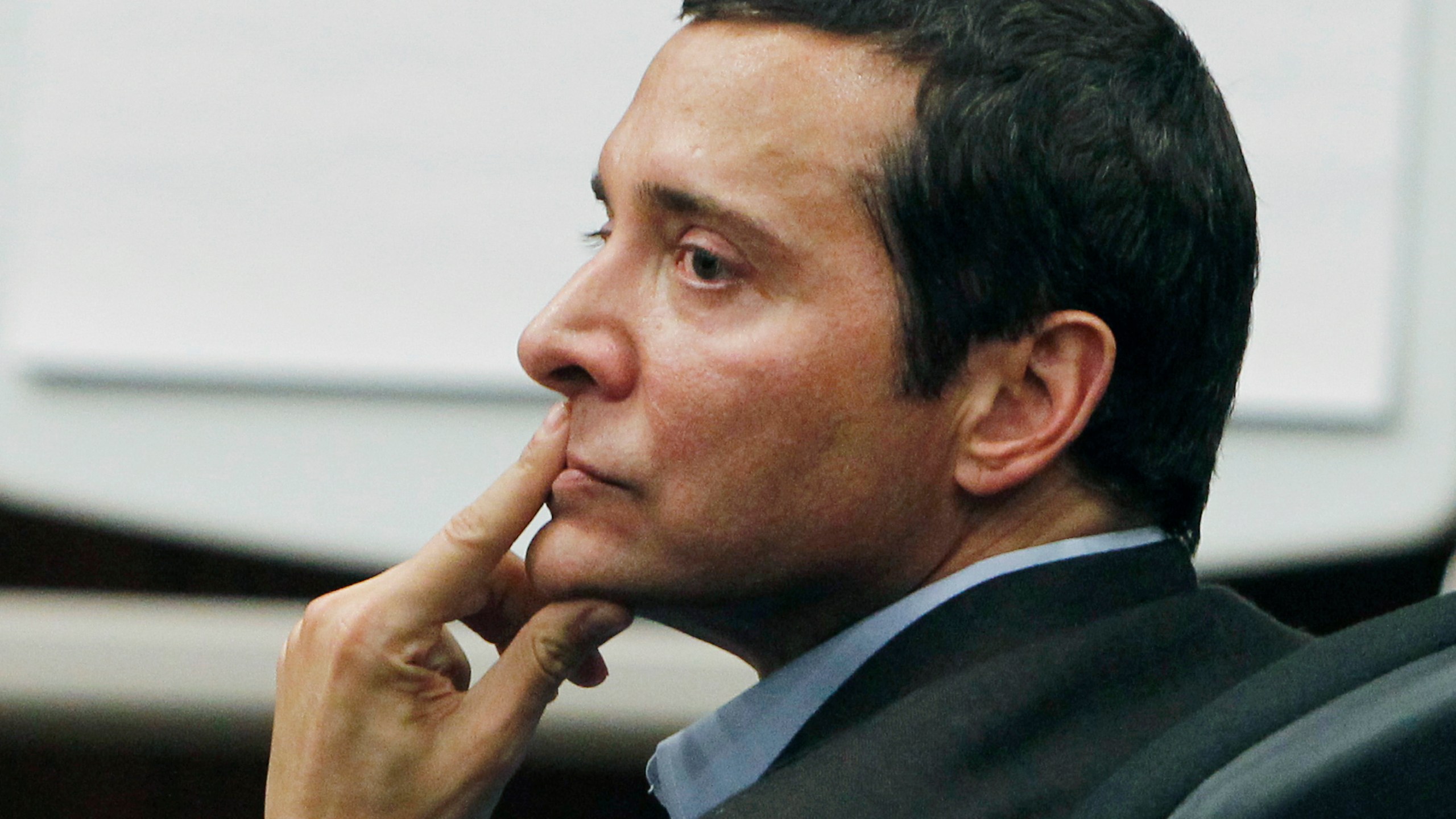 FILE - James Arthur Ray listens to prosecuting attorneys speak during his criminal trial, March 8, 2011, in Camp Verde, Ariz. (AP Photo/Ross D. Franklin, Pool, File)