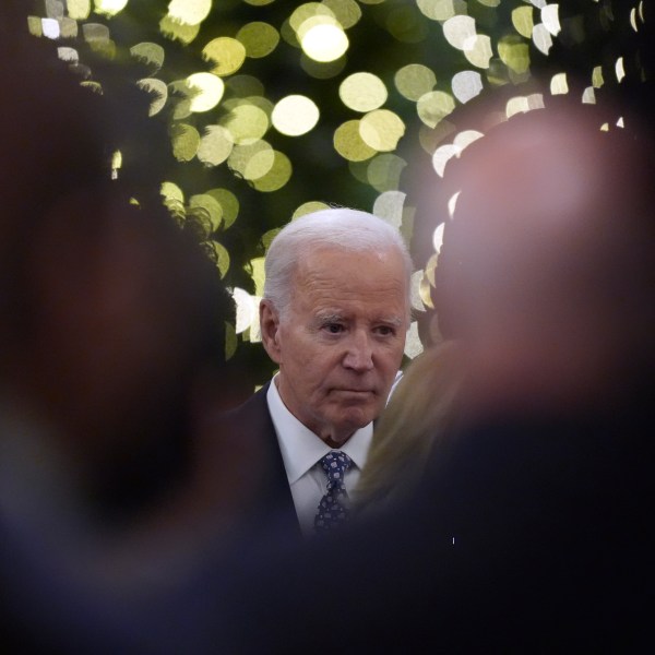 President Joe Biden arrives for a interfaith prayer service for the victims of the deadly New Years truck attack, at St. Louis Cathedral in New Orleans, Monday, Jan. 6, 2025. (AP Photo/Gerald Herbert)