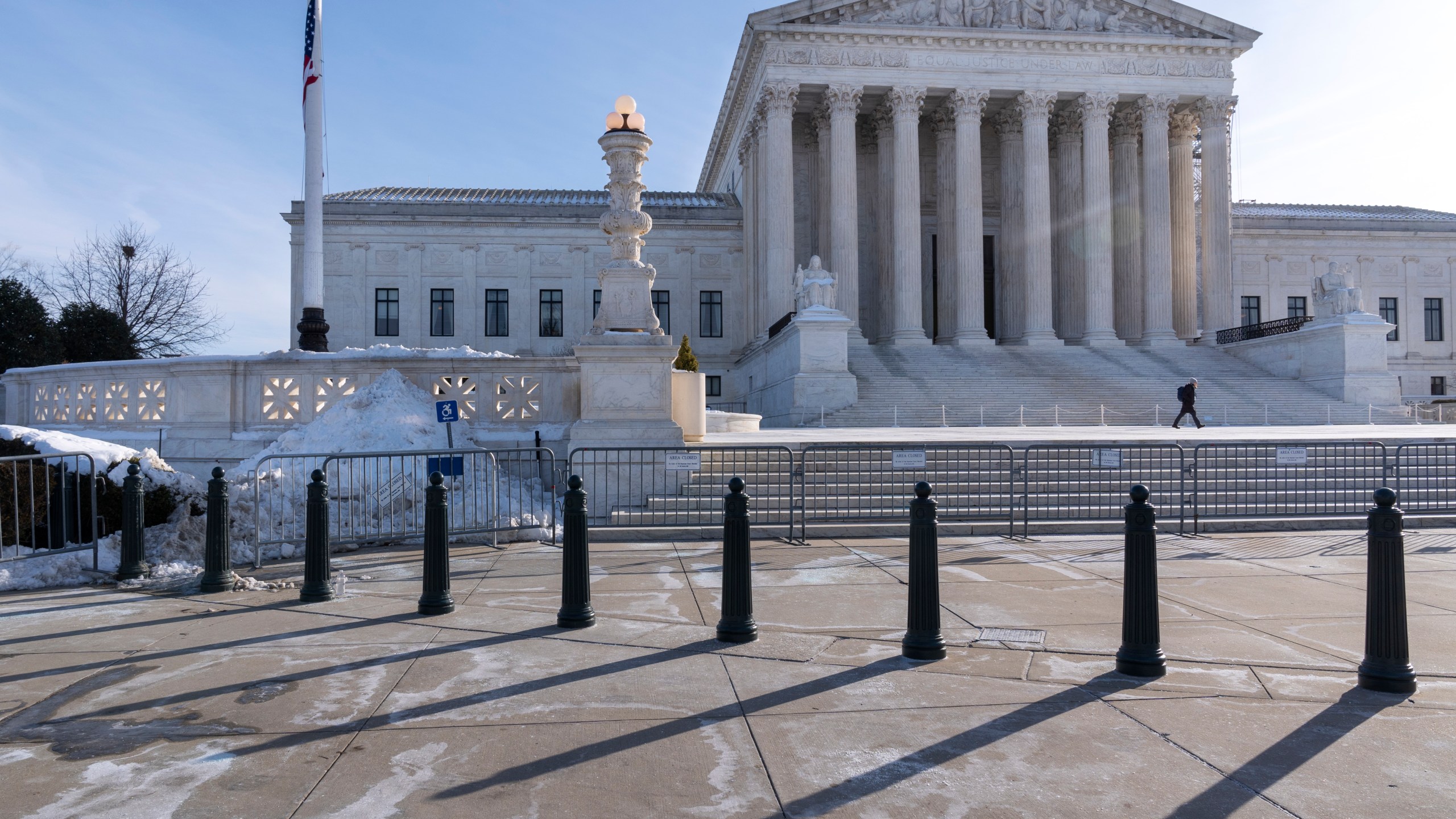 The Supreme Court is seen as the court discusses TikTok, Friday, Jan. 10, 2025, in Washington. (AP Photo/Jacquelyn Martin)