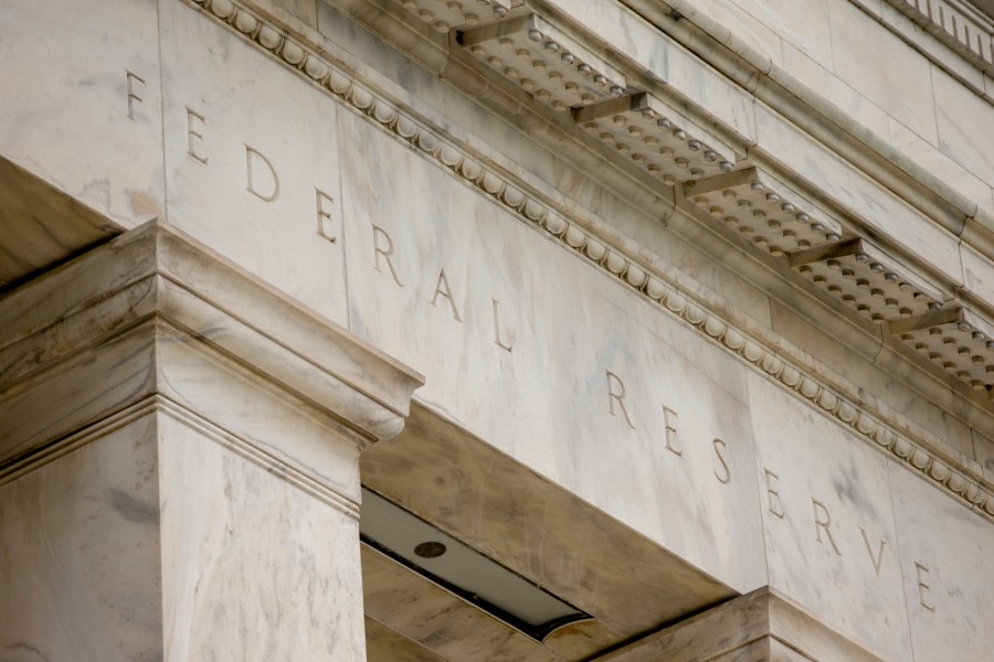 FILE - The Marriner S. Eccles Federal Reserve Board Building, Friday, June 19, 2015, in Washington. (AP Photo/Andrew Harnik, File)